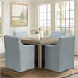 Olliix Madison Park Charlotte Dining Chair Wood/Plywood/Fabric/Plastic in Blue