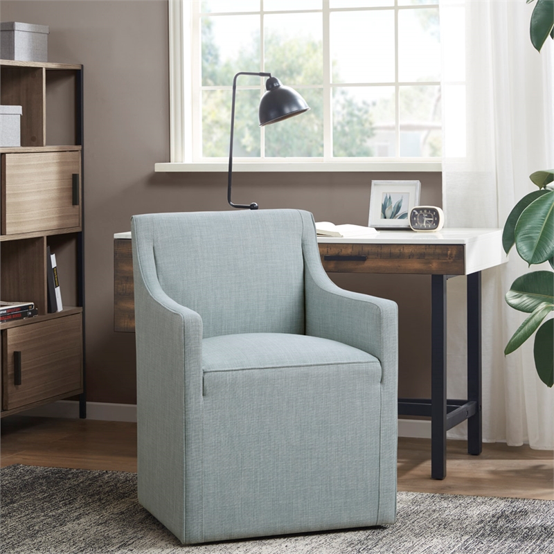 Olliix Madison Park Charlotte Dining Chair Wood/Plywood/Fabric/Plastic in Blue
