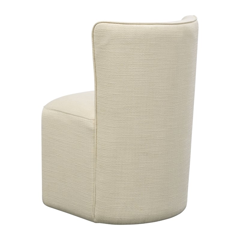 Olliix Madison Park Vela Dining Chair Wood/Plywood/Fabric in Cream