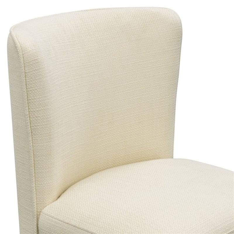 Olliix Madison Park Vela Dining Chair Wood/Plywood/Fabric in Cream