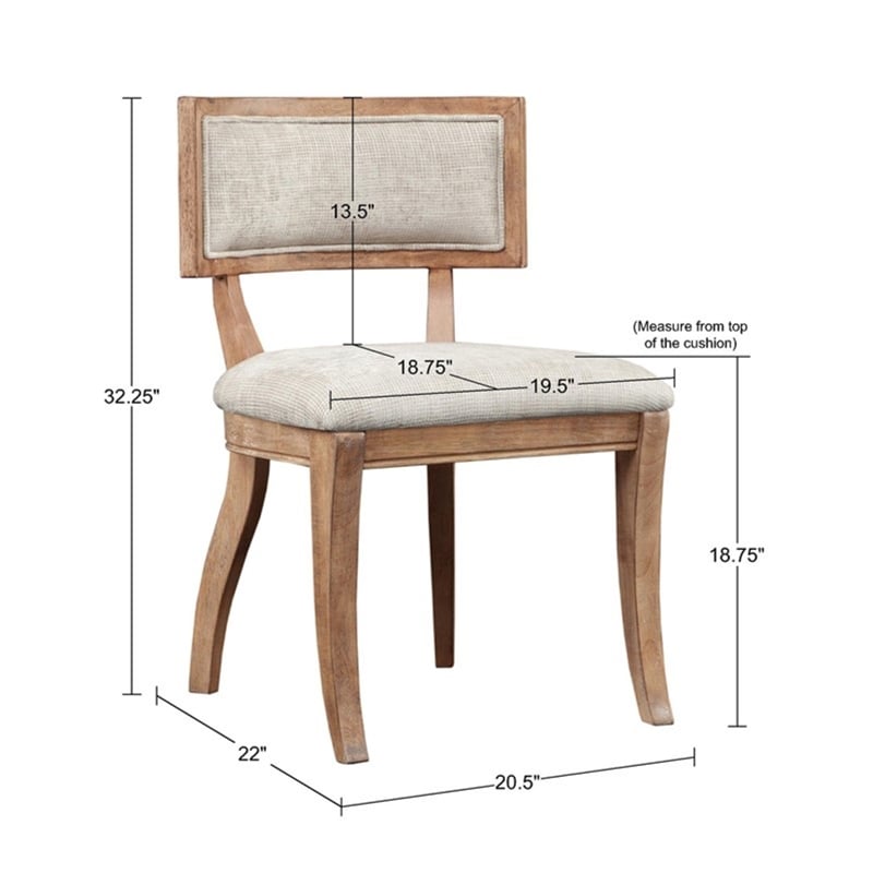 Olliix Madison Park Signature Marie Set of 2 Dining Chair in Beige/Brown