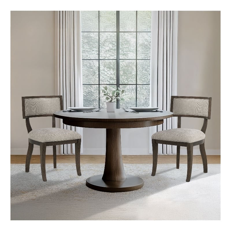 Olliix Madison Park Signature Marie Set of 2 Dining Chair in Beige/Brown