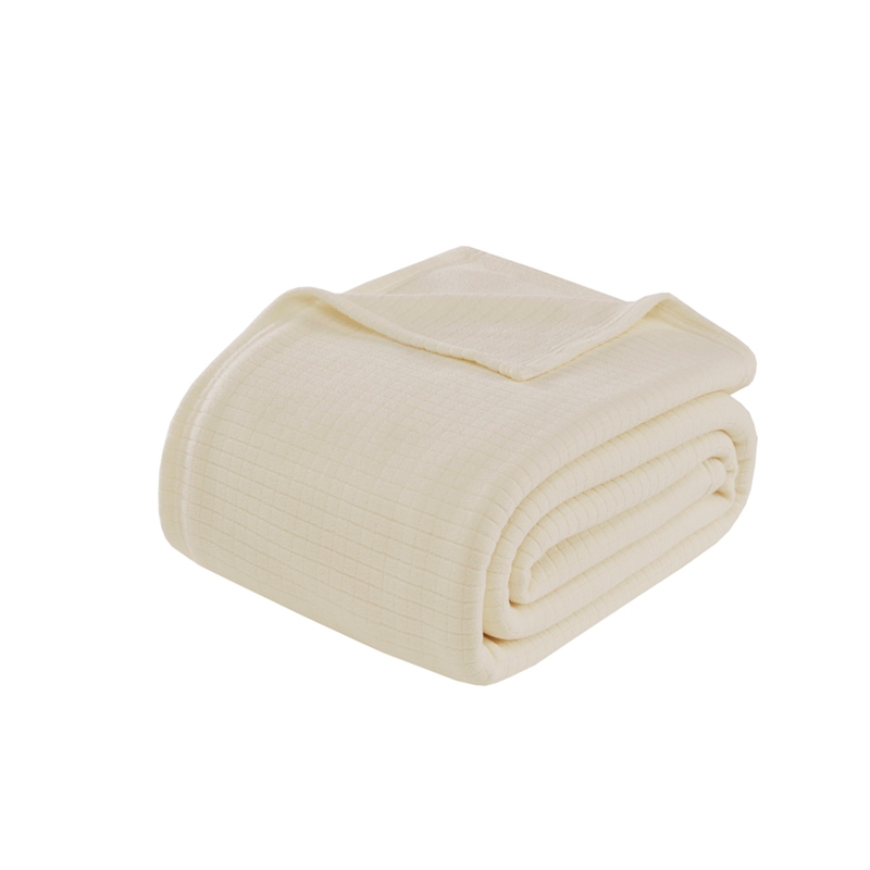 Olliix True North by Sleep Philosophy Microfleece Full/Queen Blanket in Taupe