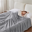 Olliix True North by Sleep Philosophy Microfleece Full/Queen Blanket in Grey