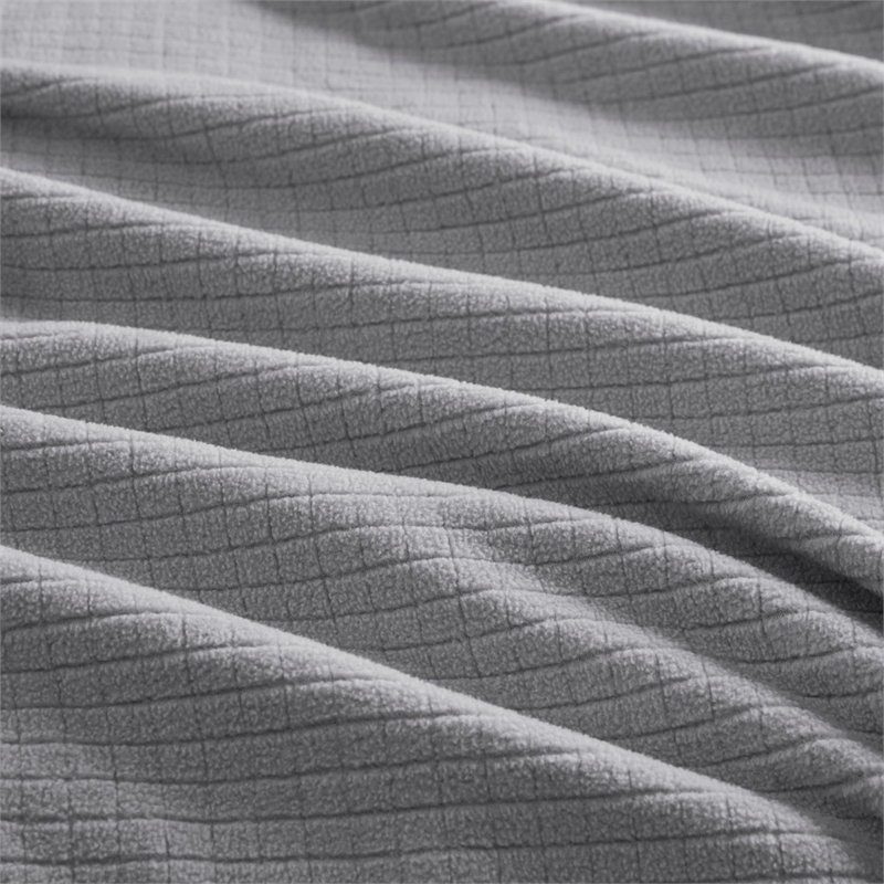 Olliix True North by Sleep Philosophy Microfleece Full/Queen Blanket in Grey
