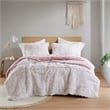 Olliix Intelligent Design Malea Twin/Twin XL Comforter Mini Set in Pink/White