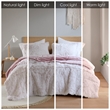 Olliix Intelligent Design Malea Full/Queen Comforter Mini Set in Pink/White