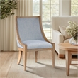 Olliix Martha Stewart Elmcrest Dining Chair Wood/Plywood/Fabric in Light Blue