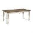 Olliix Martha Stewart Fiona 5-Piece Dining Set in Brown/Distressed White