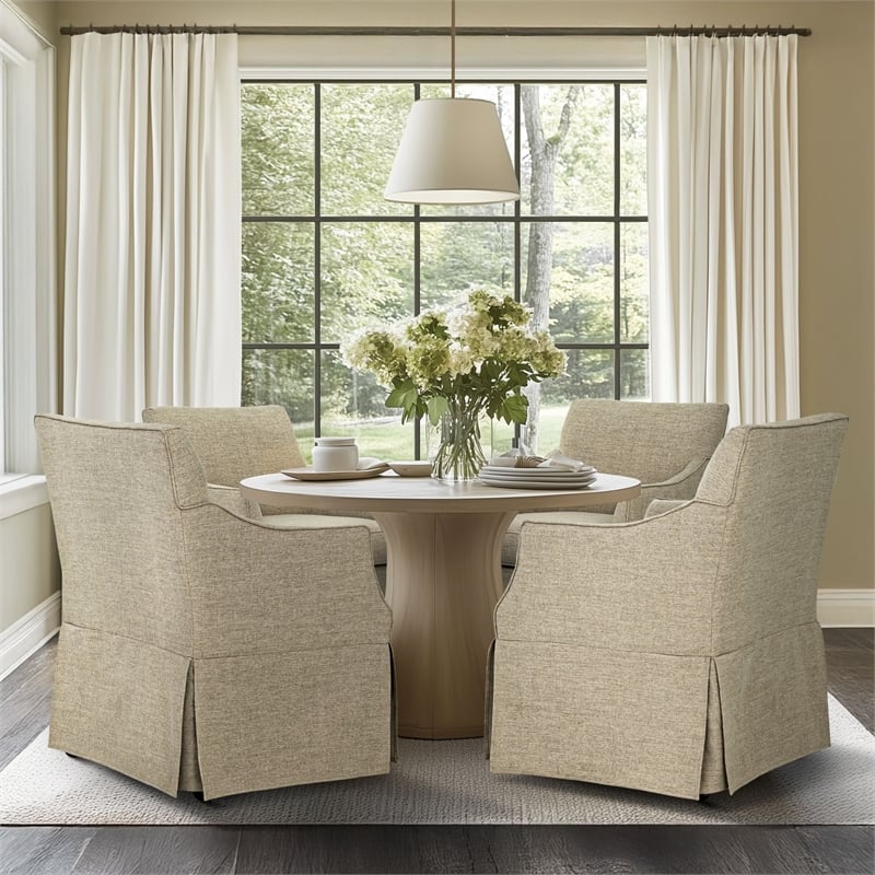 Olliix Martha Stewart London Dining Chair Wood/Plywood in Beige