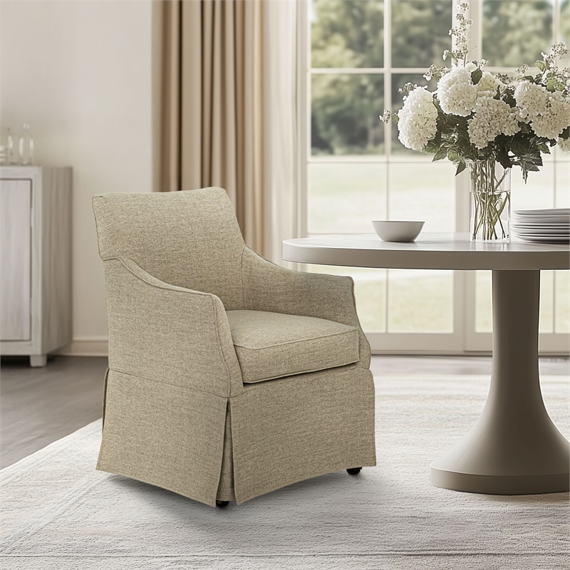Olliix Martha Stewart London Dining Chair Wood/Plywood in Beige