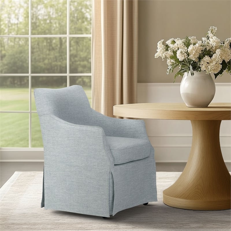 Olliix Martha Stewart London Dining Chair Wood/Plywood in Light Blue