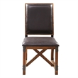 Olliix INK+IVY Lancaster 3-Piece Dining Set MDF/Wood/Fabric in Amber