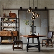Olliix INK+IVY Lancaster 3-Piece Dining Set MDF/Wood/Fabric in Amber