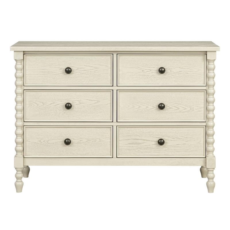 Olliix Madison Park Signature Beckett Dresser MDF/Wood in Antique Cream