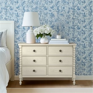 Olliix Madison Park Signature Beckett Dresser MDF/Wood in Antique Cream