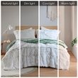 Olliix Intelligent Design Malea King/Cal King Comforter Mini Set in Green/White