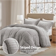Olliix Madison Park Duke King/Cal King Comforter Mini Set Polyester in Grey