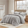 Olliix Madison Park Duke King/Cal King Comforter Mini Set Polyester in Grey