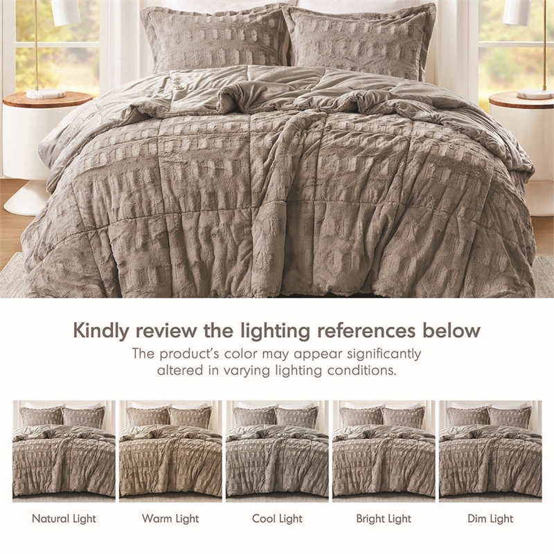Olliix Madison Park Gia Twin/Twin XL Comforter Mini Set Polyfiber in Gray
