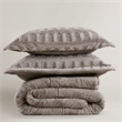 Olliix Madison Park Gia Twin/Twin XL Comforter Mini Set Polyfiber in Gray