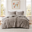 Olliix Madison Park Gia King/Cal King Comforter Mini Set Polyfiber in Gray