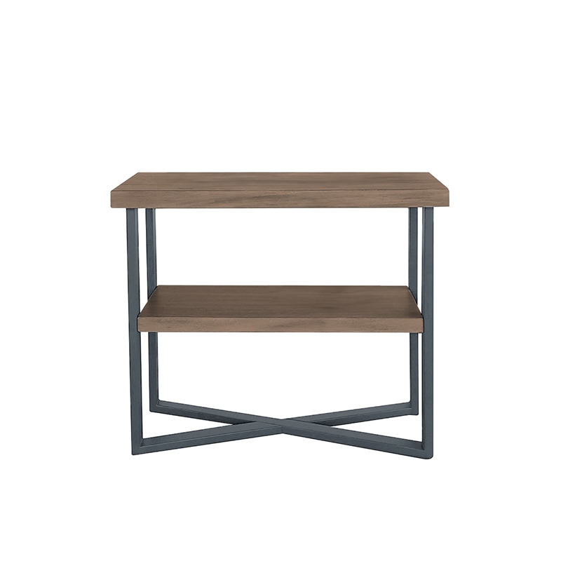Olliix Chapel Hill Reagan End Table Wood in Wheat/Slate