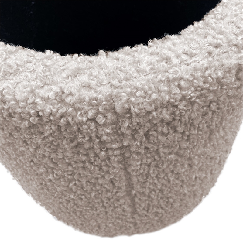 Olliix Chapel Hill Tara Ottoman Wood/Plywood/Fabric in Beige