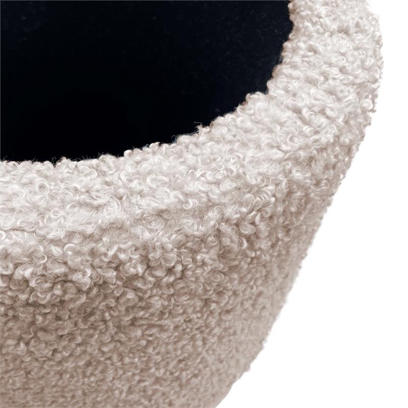 Olliix Chapel Hill Tara Ottoman Wood/Plywood/Fabric in Beige