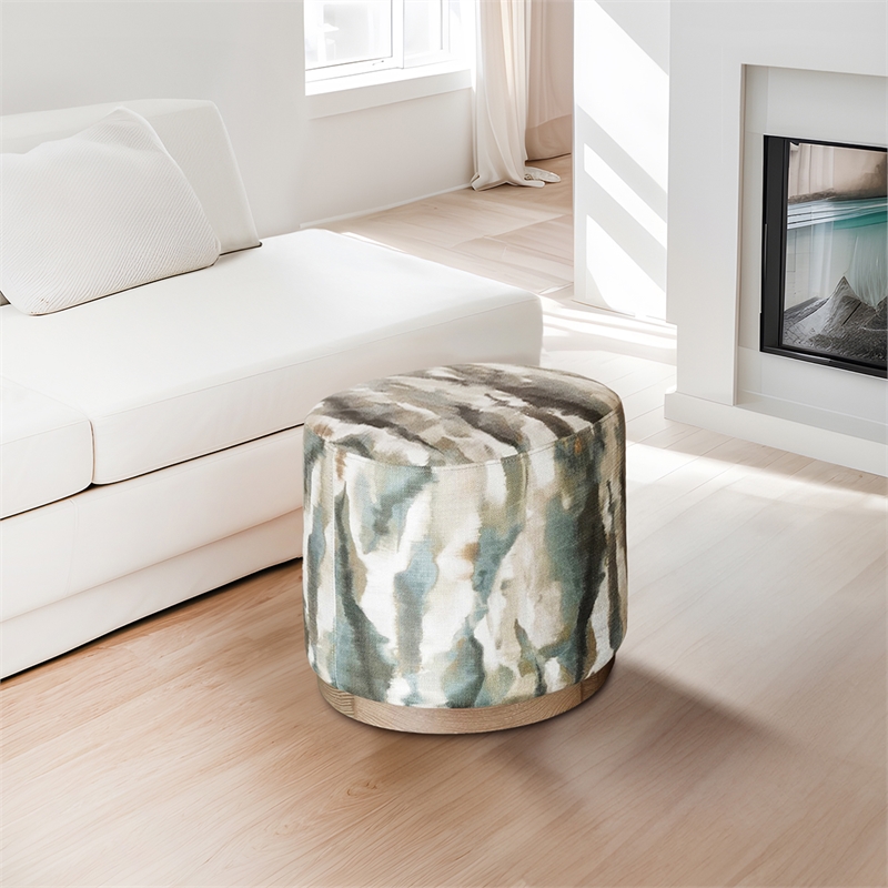 Olliix Chapel Hill Zoe Ottoman Wood/Plywood/Fabric in Multi