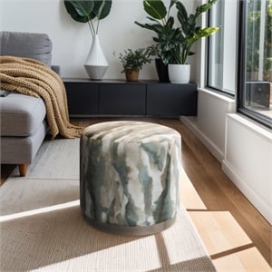 Olliix Chapel Hill Zoe Ottoman Wood/Plywood/Fabric in Multi