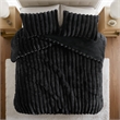 Olliix Madison Park Jasmine Full/Queen Comforter Mini Set Polyester in Black