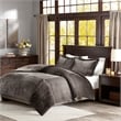Olliix Madison Park Parker King/Cal King Comforter Mini Set Polyester in Grey