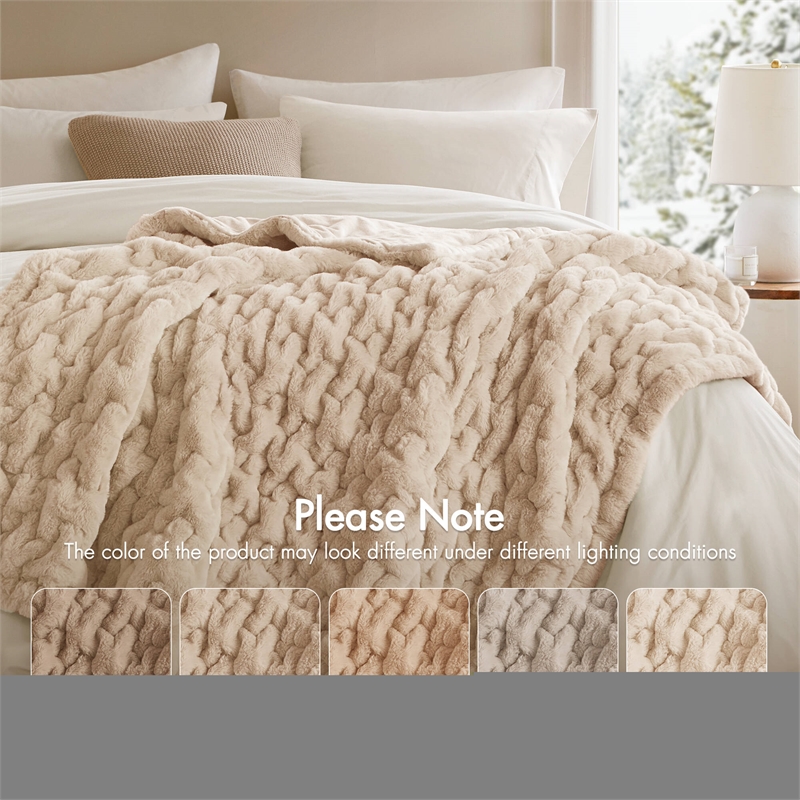 Olliix Madison Park Ruched Fur 50x60