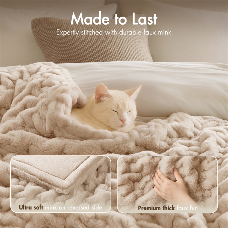 Olliix Madison Park Ruched Fur 50x60