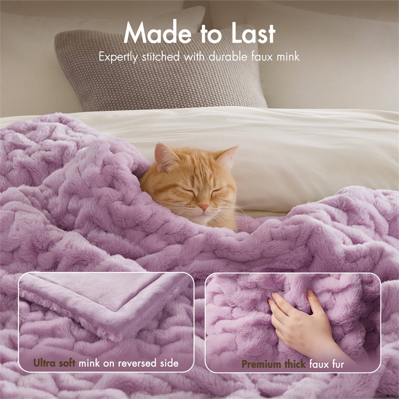 Olliix Madison Park Ruched Fur 50x60