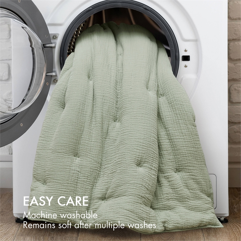 Olliix Harbor House Blue Breeze Euro Sham Euro Sham Cotton in Sage