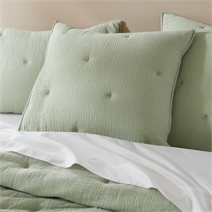 Olliix Harbor House Blue Breeze Euro Sham Euro Sham Cotton in Sage