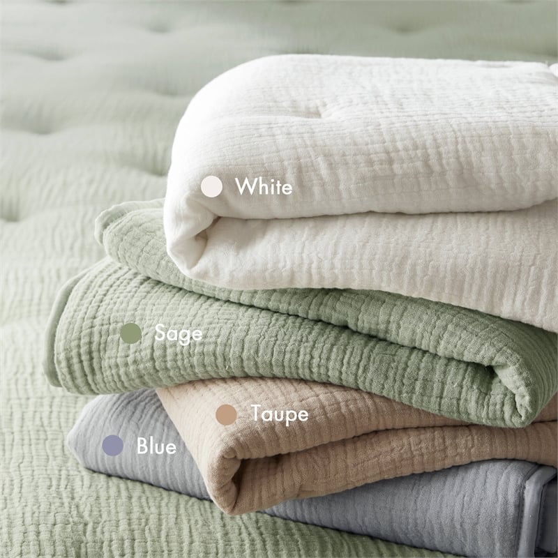 Olliix Harbor House Blue Breeze Euro Sham Euro Sham Cotton in Taupe