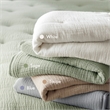 Olliix Harbor House Blue Breeze Euro Sham Euro Sham Cotton in White