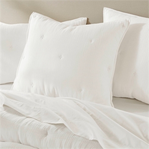 Olliix Harbor House Blue Breeze Euro Sham Euro Sham Cotton in White