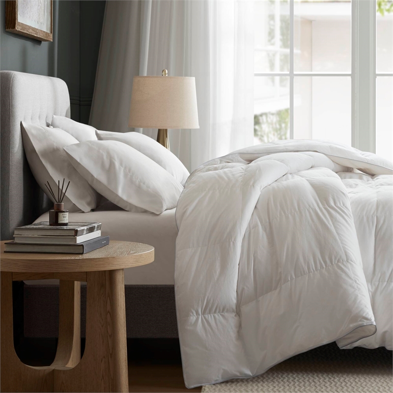 Olliix Harbor House White Goose Down Full/Queen Comforter Set Cotton in White