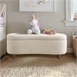 Olliix INK+IVY Bailey Bench Wood/Plywood/Fabric in Cream