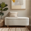 Olliix INK+IVY Bailey Bench Wood/Plywood/Fabric in Cream