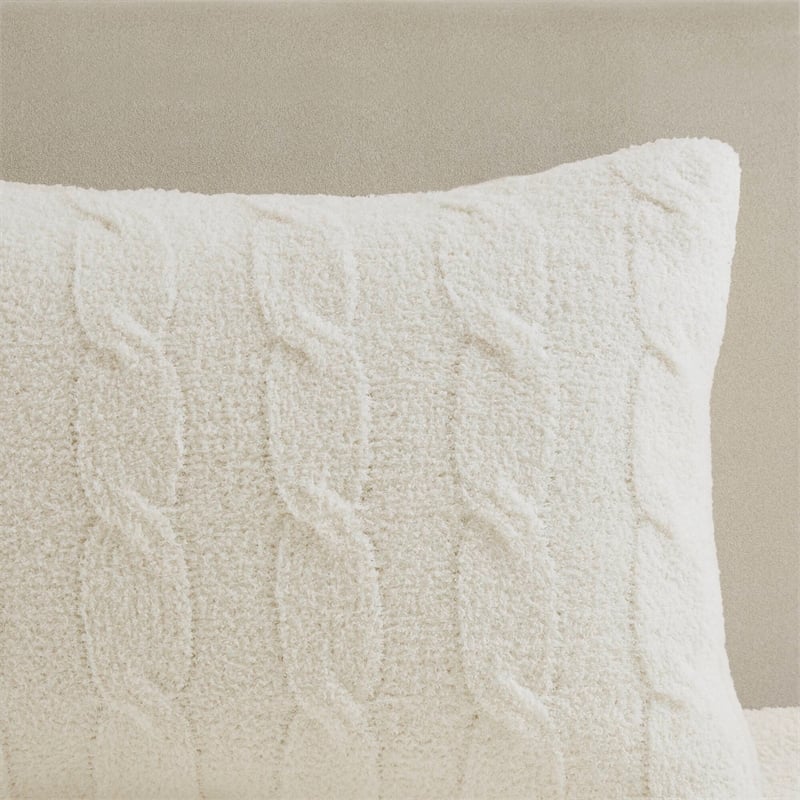 Olliix Madison Park Riordan Full/Queen Comforter Mini Set Polyester in Ivory