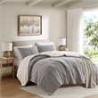 Olliix Madison Park Riordan Full/Queen Comforter Mini Set Polyester in Gray
