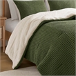 Olliix Madison Park Riordan Full/Queen Comforter Mini Set Polyester in Olive