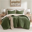 Olliix Madison Park Riordan Full/Queen Comforter Mini Set Polyester in Olive