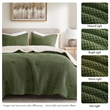 Olliix Madison Park Riordan King/Cal King Comforter Mini Set Polyester in Olive