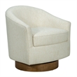 Olliix Madison Park Ashton Swivel Chair Wood/Plywood/Fabric in Cream